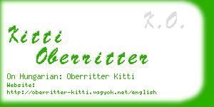 kitti oberritter business card